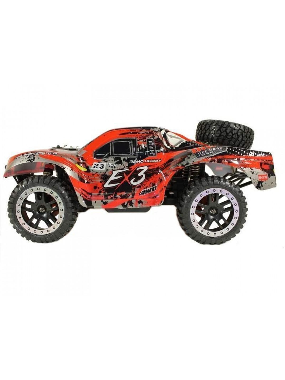 Радиоуправляемый шорт-корс Remo Hobby EX3 Brushless UPGRADE (красный) 4WD 2.4G 1/10 RTR