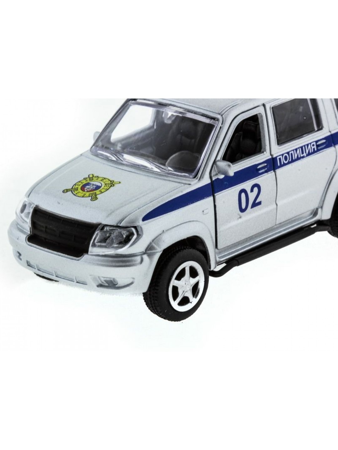 Машина "АВТОПАНОРАМА" инерц. УАЗ Патриот (полиция) 1/50, в/к 12*7*5,5 см
