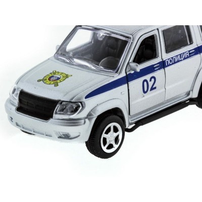 Машина "АВТОПАНОРАМА" инерц. УАЗ Патриот (полиция) 1/50, в/к 12*7*5,5 см