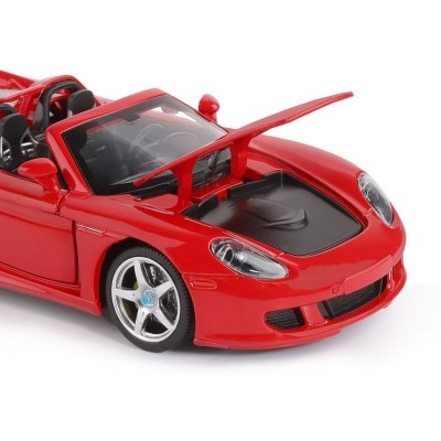 Машина "АВТОПАНОРАМА" Porsche Carrera GT, красный, 1/24, свет, звук, в/к 24,5*12,5*10,5 см