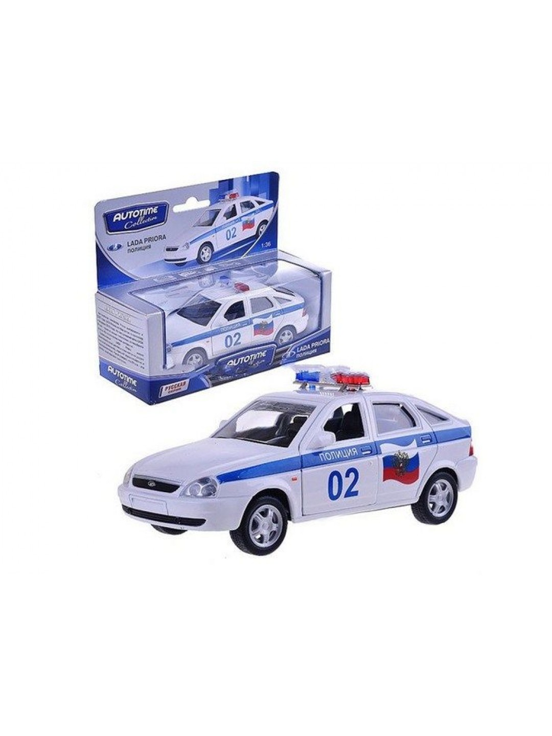 Машина Autotime "LADA PRIORA" полиция 1:36