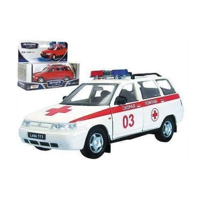Машина Autotime "LADA 111" скорая помощь 1:36