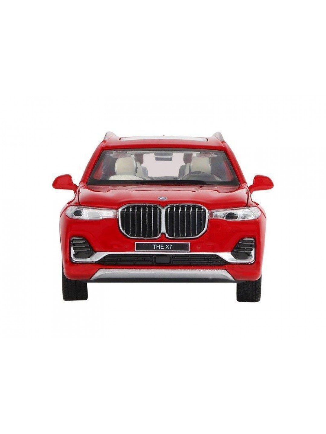 Машина "АВТОПАНОРАМА" BMW X7, красный, 1/32, свет, звук, инерция, в/к 17,5*13,5*9 см