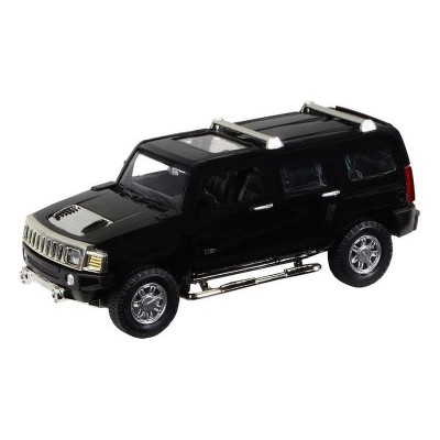 Машина "АВТОПАНОРАМА" Hummer H3, черный, 1/32, свет, звук, инерция, в/к 17,5*13,5*9 см