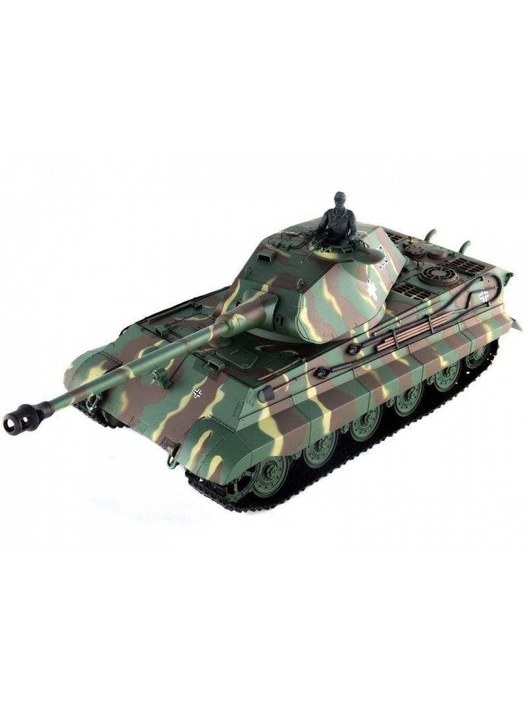 Радиоуправляемый танк Heng Long King Tiger (башня Porsche) Upgrade V6.0  2.4G 1/16 RTR