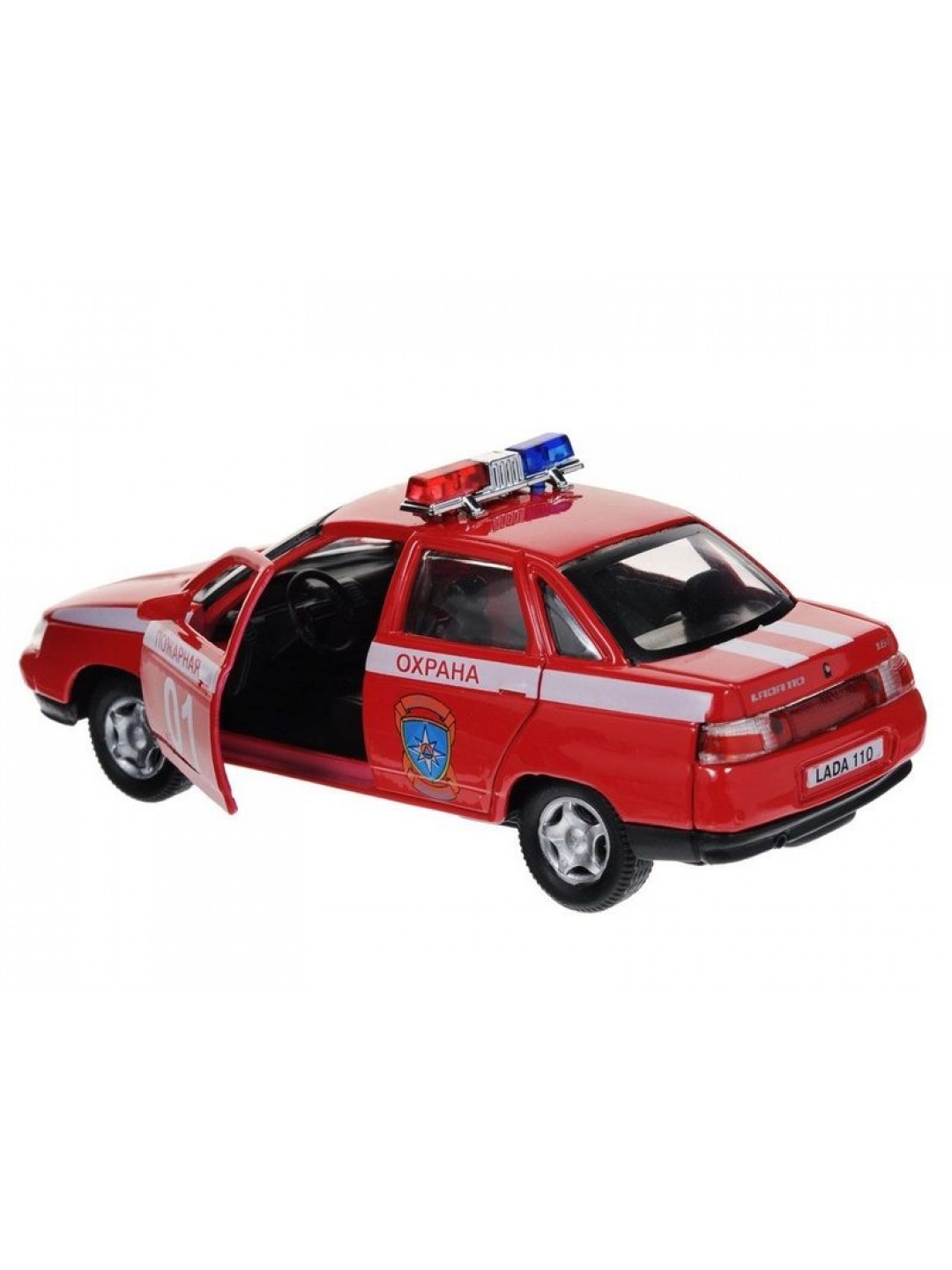 Машина Autotime "LADA 110" пожарная охрана 1:36