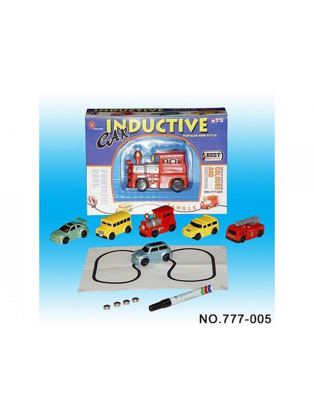 Машинка GOLD LIGHT TOYS 777-005, сенсор, едет по линии