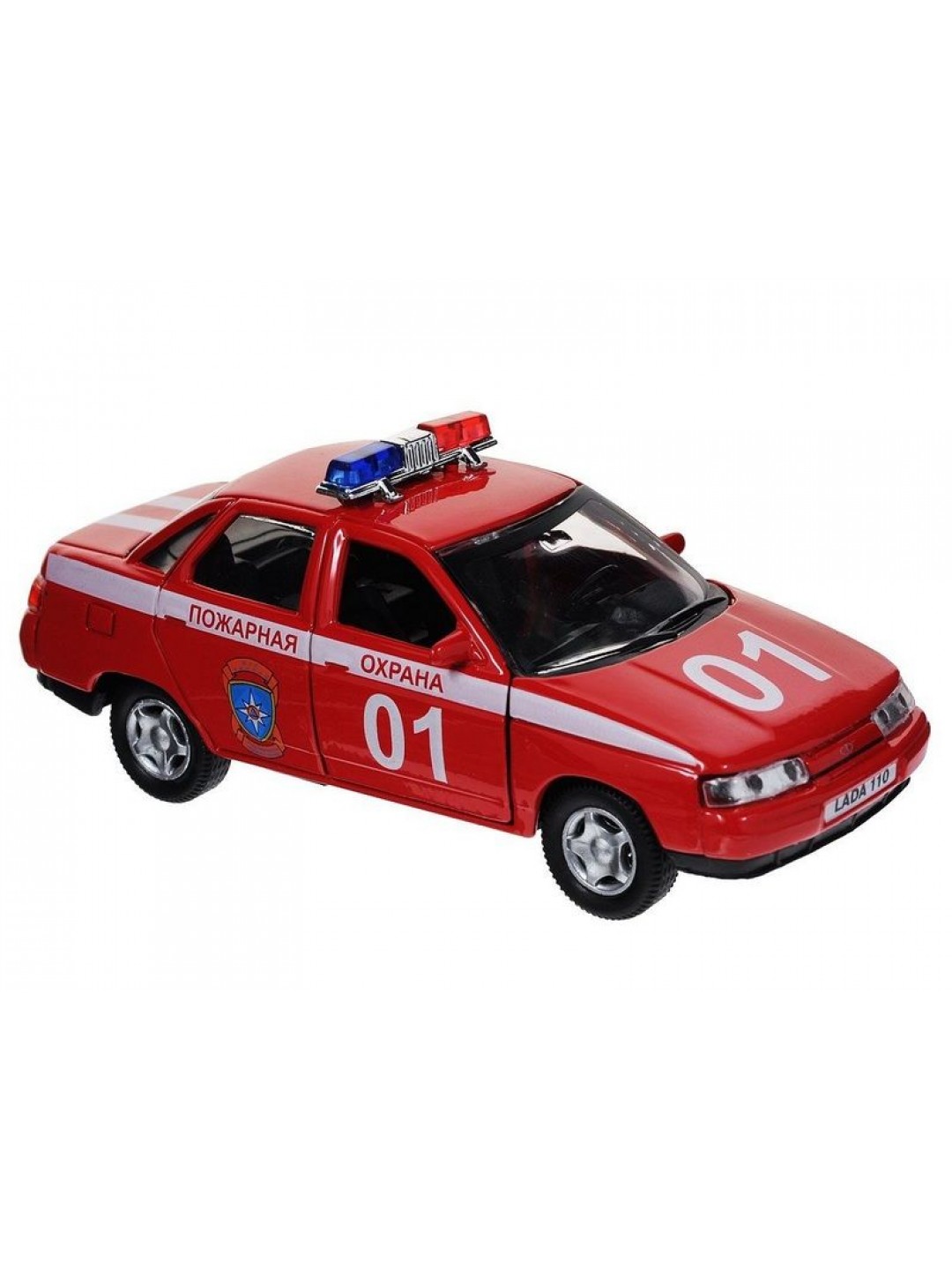 Машина Autotime "LADA 110" пожарная охрана 1:36