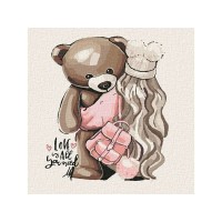 Картина по номерам 30Х30 ЛЮБИМАЯ ИГРУШКА (22 цвета) Картина по номерам 30Х30 ЛЮБИМАЯ ИГРУШКА (22 цвета)