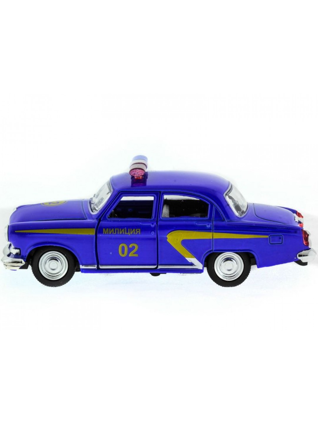 Машина "АВТОПАНОРАМА" инерц. ГАЗ-21 (милиция) 1/43, в/к 14*7*5,5 см