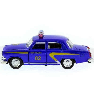 Машина "АВТОПАНОРАМА" инерц. ГАЗ-21 (милиция) 1/43, в/к 14*7*5,5 см