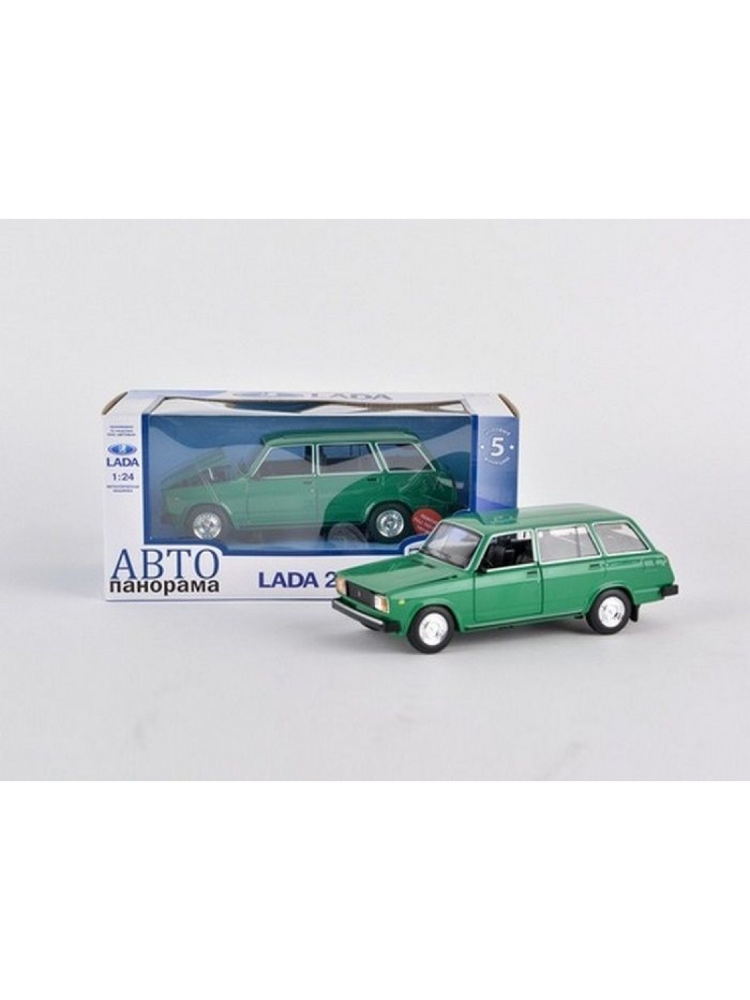 Машина "АВТОПАНОРАМА" ВАЗ 2104 ,1/24, Pull Bаck механизм, в/к 10*12*22 cм