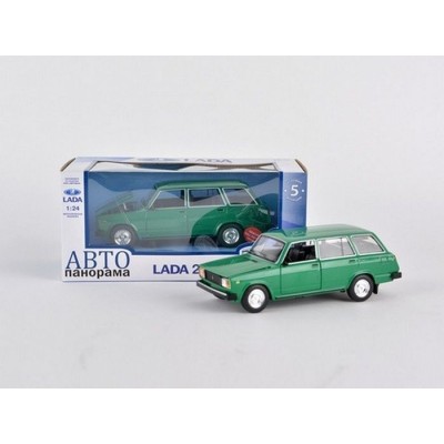Машина "АВТОПАНОРАМА" ВАЗ 2104 ,1/24, Pull Bаck механизм, в/к 10*12*22 cм