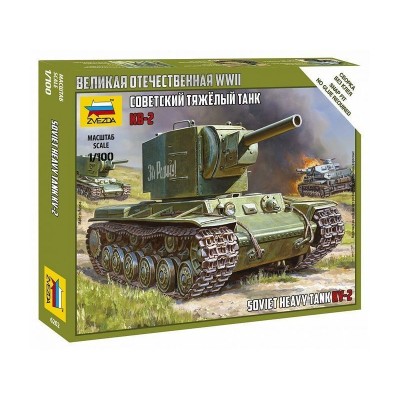 Сборная модель ZVEZDA Советский тяжёлый танк КВ-2, 1/100