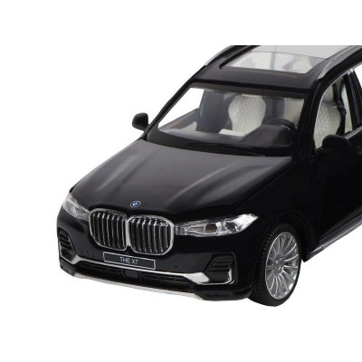 Машина "АВТОПАНОРАМА" BMW X7, черный, 1/32, свет, звук, инерция, в/к 17,5*13,5*9 см