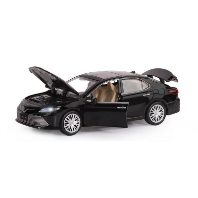 Машина "АВТОПАНОРАМА" Toyota Camry, черный, 1/32, свет, звук, инерция, в/к 17,5*13,5*9 см
