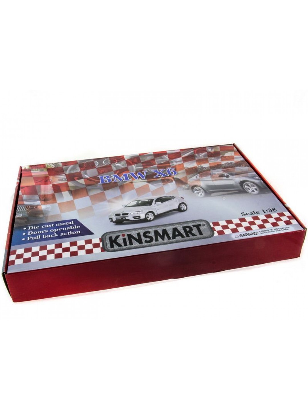 Машина Kinsmart 1:38 BMW X6 инерция (1/12шт.) б/к