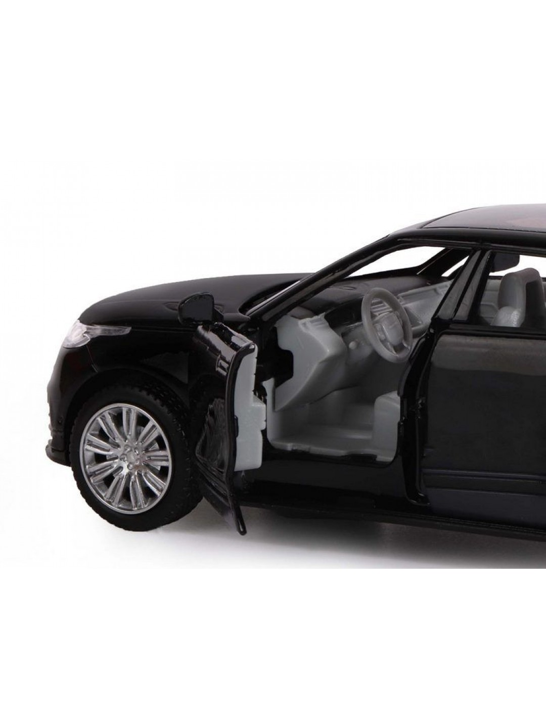 Машина "АВТОПАНОРАМА" Range Rover Velar, черный, 1/32, свет, звук, инерция, в/к 17,5*12,5*6,5