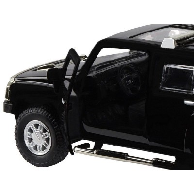 Машина "АВТОПАНОРАМА" Hummer H3, черный, 1/32, свет, звук, инерция, в/к 17,5*13,5*9 см