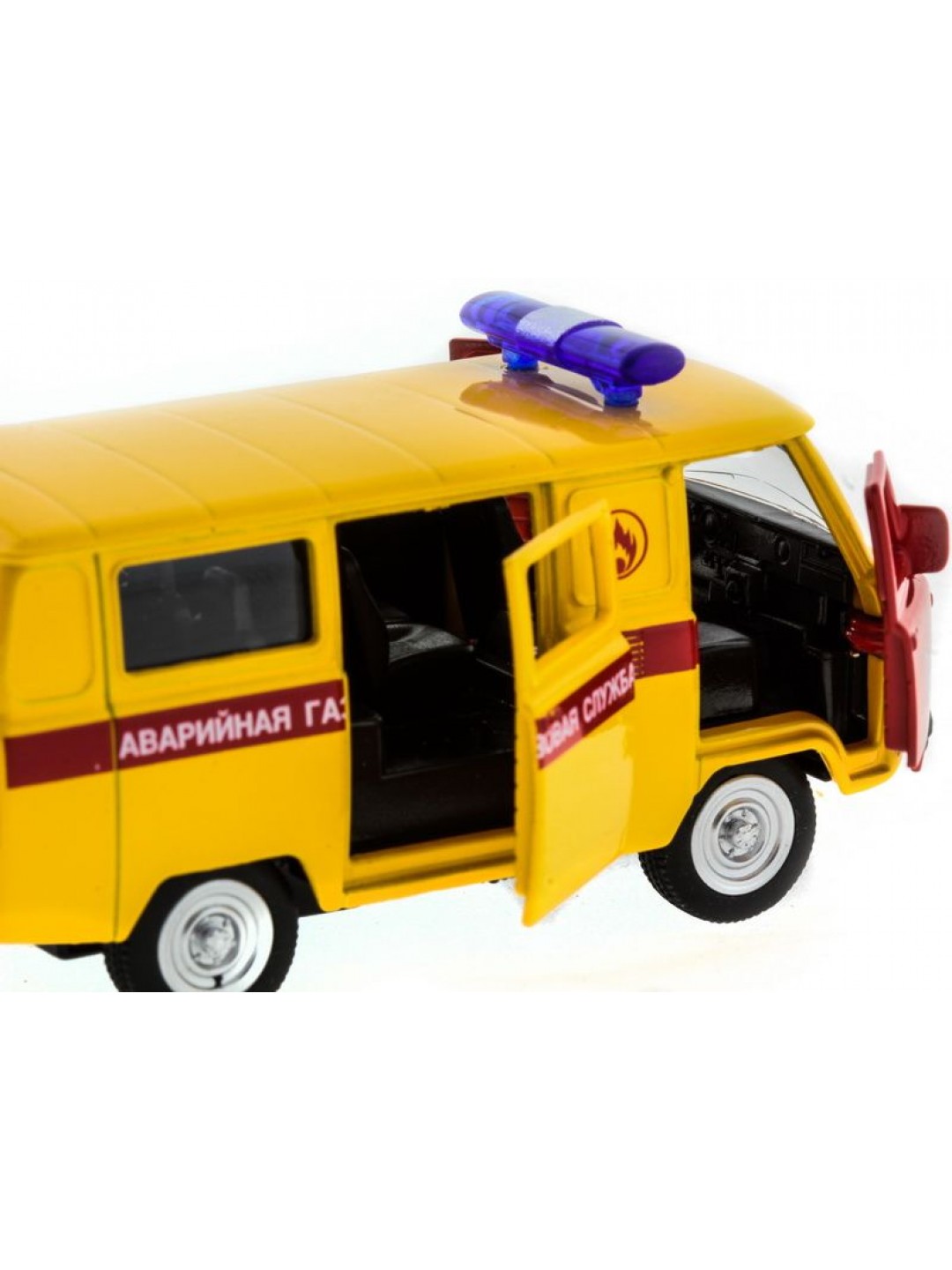 Машина "АВТОПАНОРАМА" инерц. УАЗ (аварийная) 1/50, в/к 12*7*5,5 см