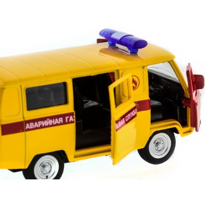 Машина "АВТОПАНОРАМА" инерц. УАЗ (аварийная) 1/50, в/к 12*7*5,5 см
