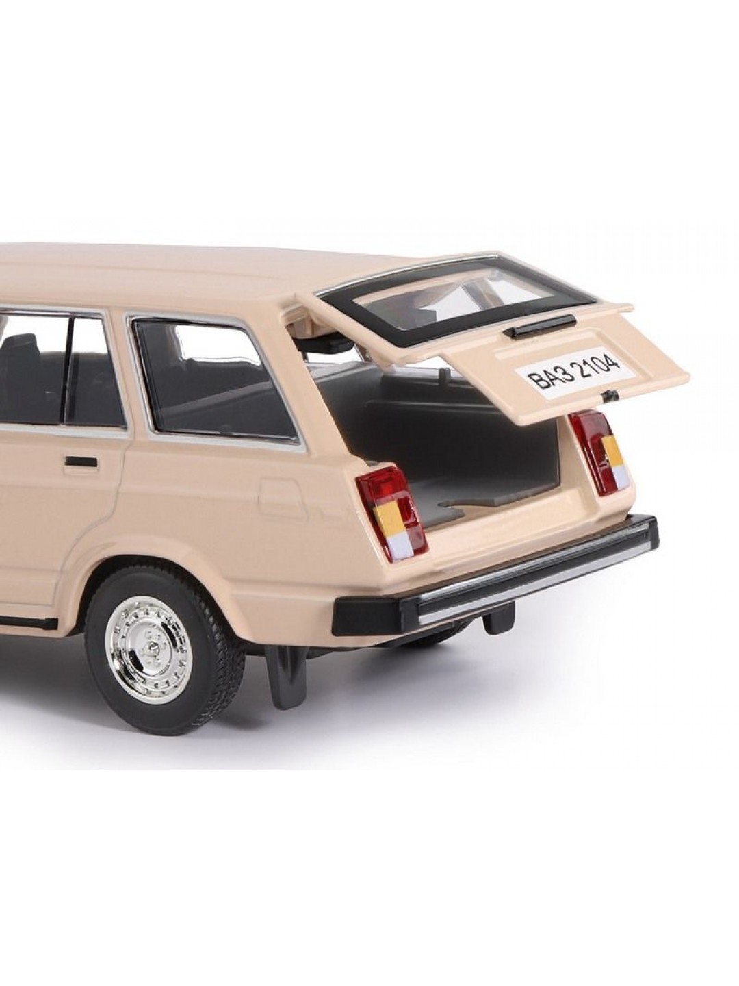 Машина "АВТОПАНОРАМА" ВАЗ 2104, бежевый, 1/24, инерция, в/к 24,5*12,5*10,5 см