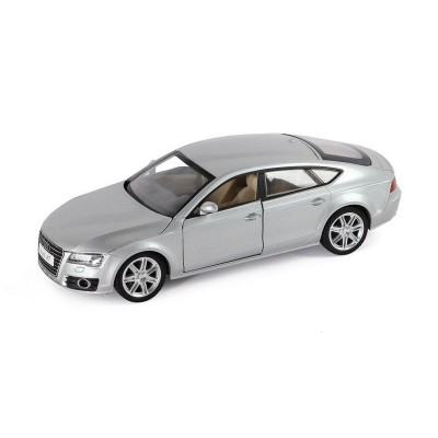 Машина "АВТОПАНОРАМА" Audi A7, серебряный, 1/24, свет, звук, в/к 24,5*12,5*10,5 см