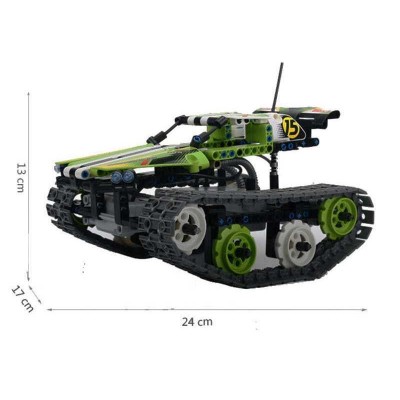 Р/У конструктор Qihui Mechanical Master Скоростной вездеход (353 детали), зеленый