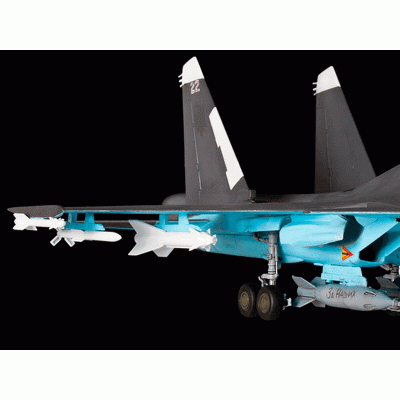 Сборная модель ZVEZDA Многофункциональный истребитель-бомбардировщик Су-34, подарочный набор, 1/72