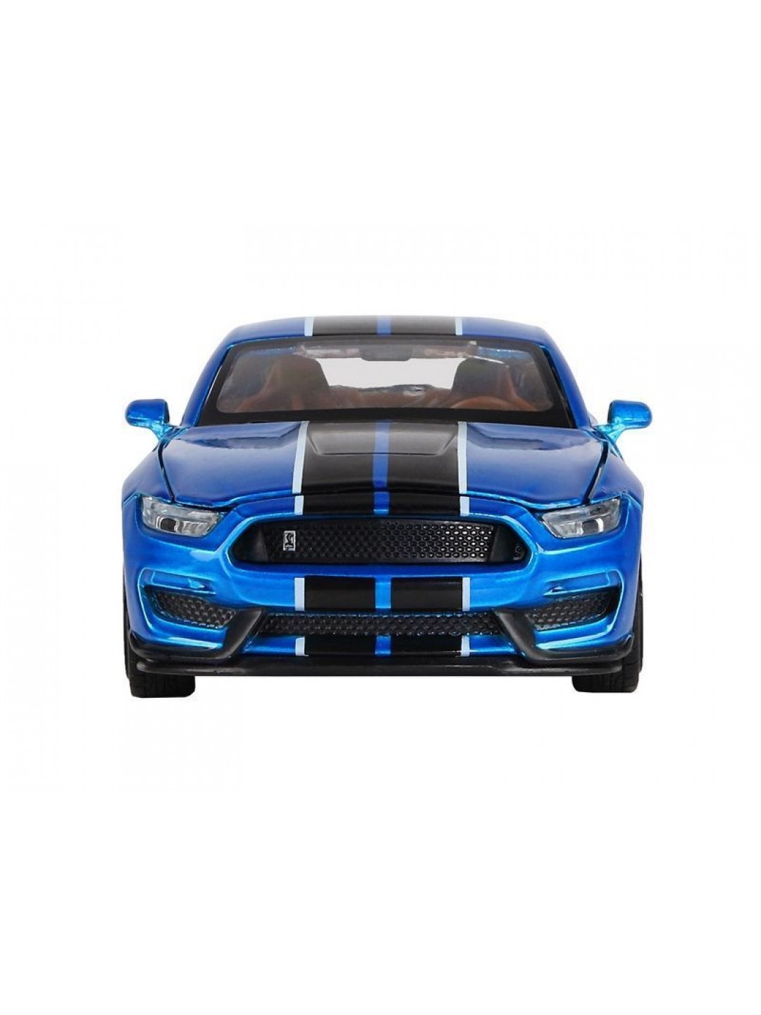 Машина "АВТОПАНОРАМА" Ford Shelby GT350, синий, 1/32, свет, звук, инерция, в/к 17,5*13,5*9 см