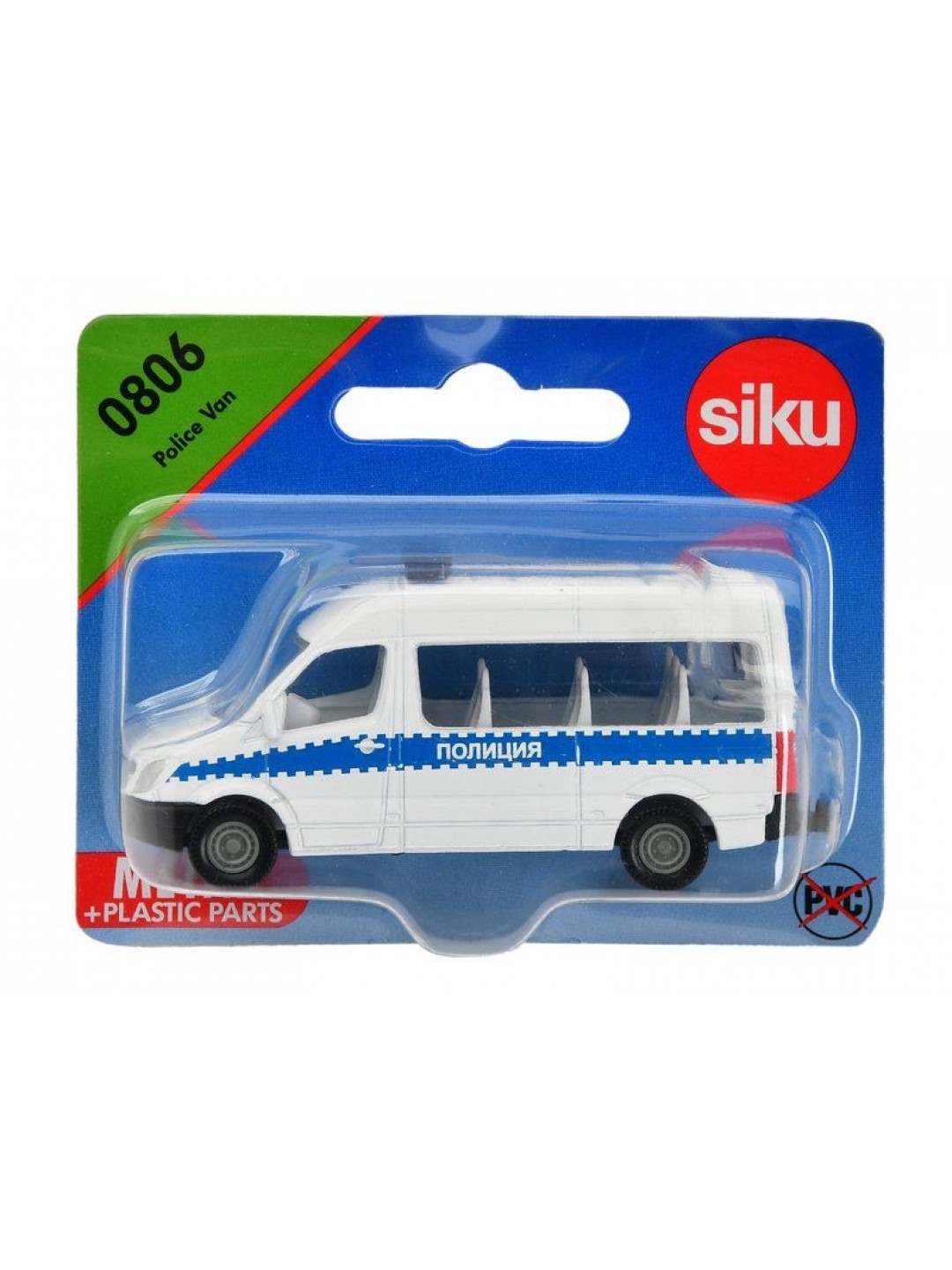 Микроавтобус Siku 0806RUS Полиция, 8 см, белый