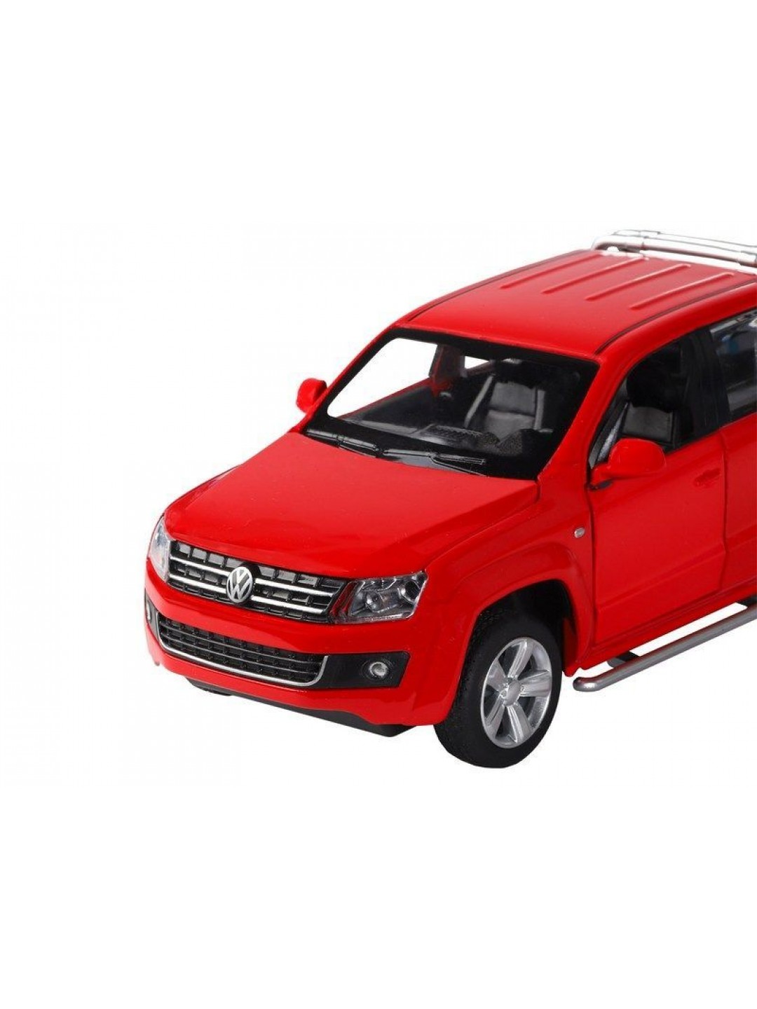 Машина "АВТОПАНОРАМА" Volkswagen Amarok, красный, 1/30, свет, звук, инерция, в/к 20*10*11 см