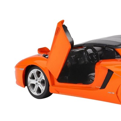 Машина "АВТОПАНОРАМА" Lamborghini Aventador Roadster, оранжевый, 1/24, в/к 24,5*12,5*10,5 см
