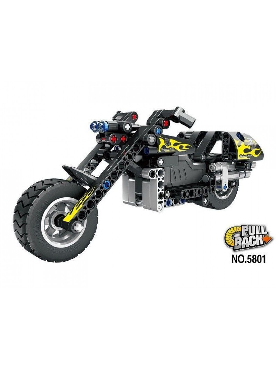 Конструктор Qihui  Mechanical Master Мотоцикл совместим с QH5802, инерционный (183 детали)
