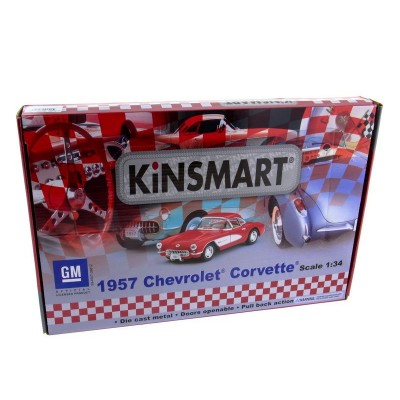 Машина Kinsmart "Chevrolet Corvette 1957" инерция (1/12шт.) 1:34 б/к