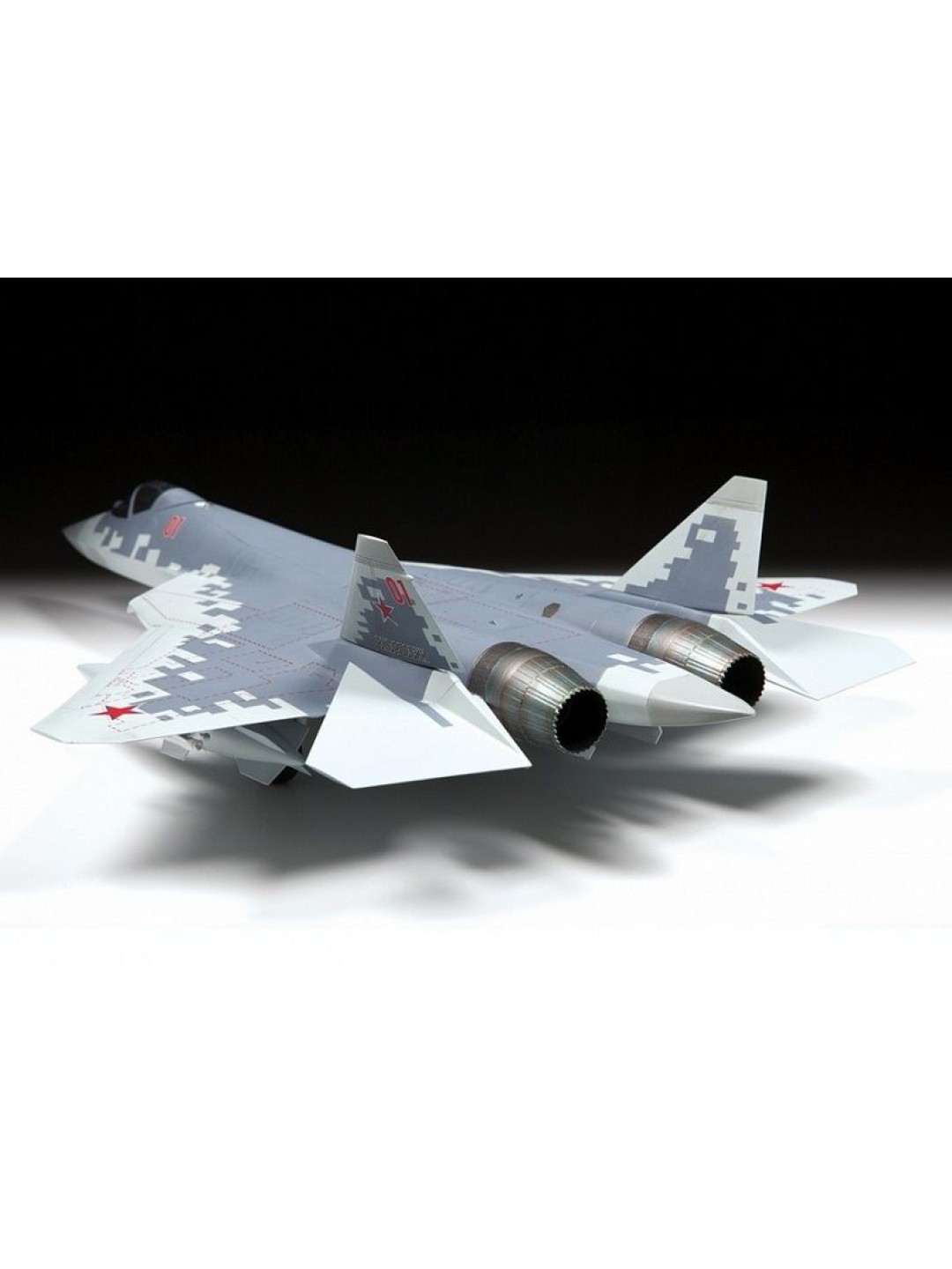 Сборная модель ZVEZDA Российский многофункциональный истребитель пятого поколения Су-57, 1/48