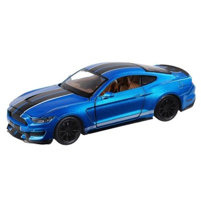 Машина "АВТОПАНОРАМА" Ford Shelby GT350, синий, 1/32, свет, звук, инерция, в/к 17,5*13,5*9 см