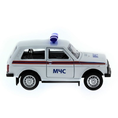 Машина "АВТОПАНОРАМА" инерц. ВАЗ 2121 1/50, в/к 12*7*5,5 см, белая