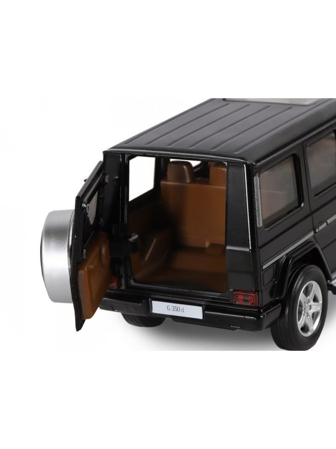 Машина "АВТОПАНОРАМА" Mercedes-Benz G350d, черный, 1/32, свет, звук, инерция, в/к 18*9*13,5 см
