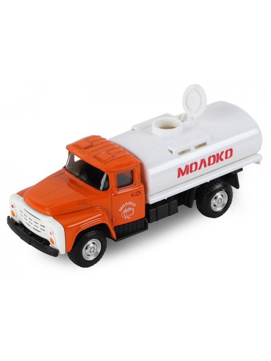 Машина "АВТОПАНОРАМА" "Молоко", 1:52, цвет оранжевый, инерция, в/к 16,1*6,1*7,6 см