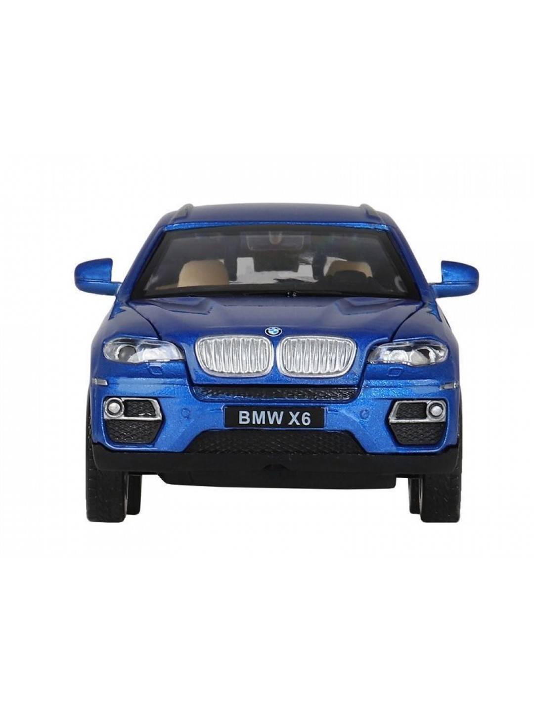 Машина "АВТОПАНОРАМА" BMW X6, синий, 1/32, свет, звук, инерция, в/к 17,5*13,5*9 см