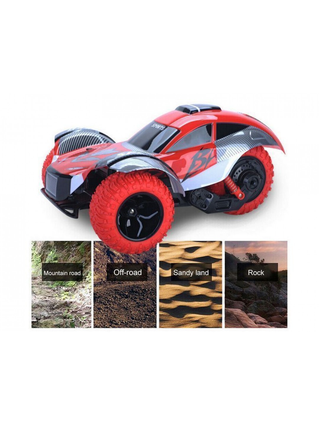 Радиоуправляемая машинка-перевертыш ZhengGuang Leopard DRIFT  2.4G 1/14 RTR (красная) + Ni-Cd и З/У