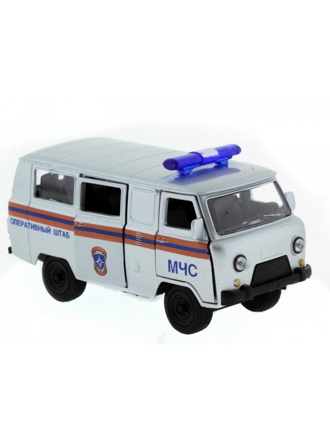 Машина "АВТОПАНОРАМА" инерц. УАЗ-452 (МЧС) 1/50, в/к 12*7*5,5 см
