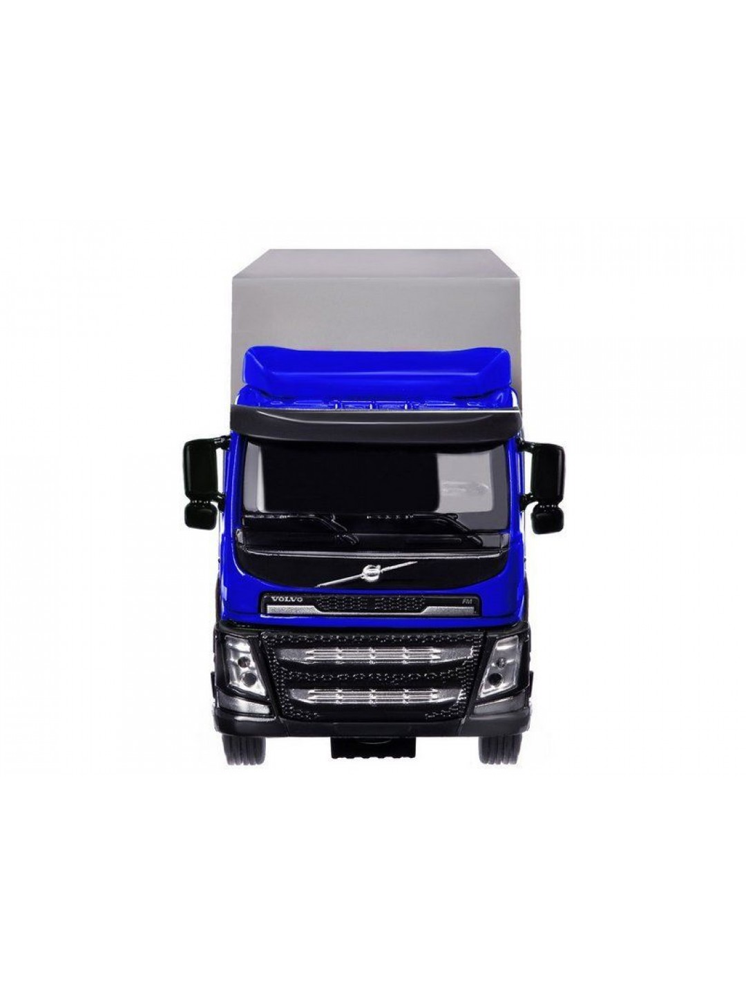 Машина "АВТОПАНОРАМА" Volvo, синий, 1/50, свет, звук, в/к 28*14*10 см
