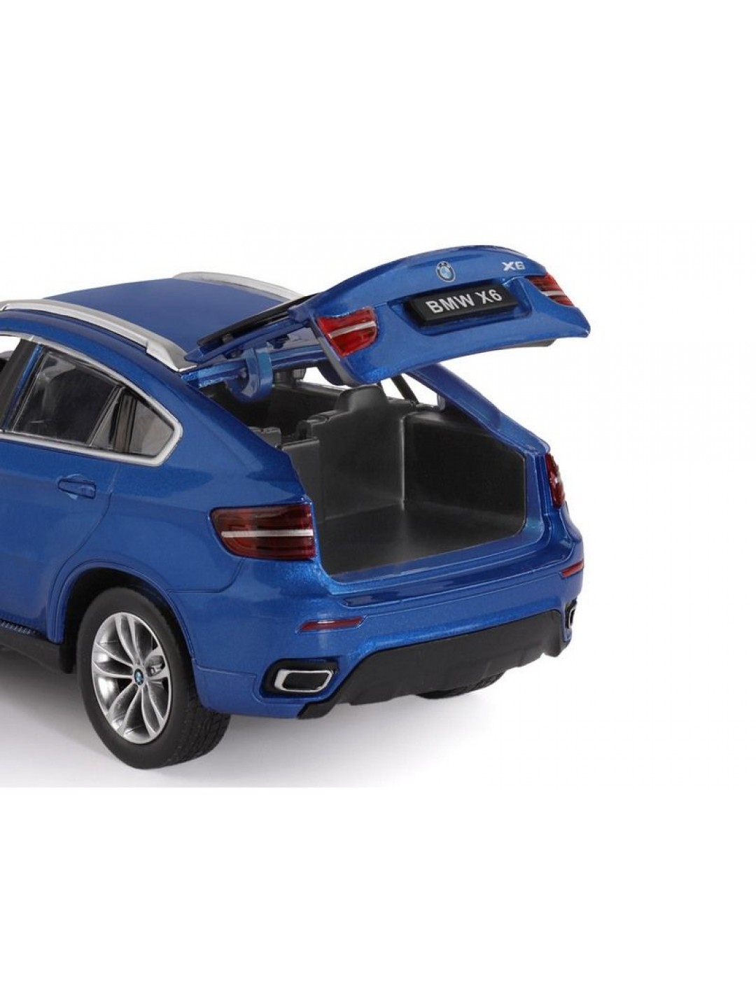 Машина "АВТОПАНОРАМА" BMW X6, синий, 1/26, звук, в/к 24,5*12,5*10,5 см