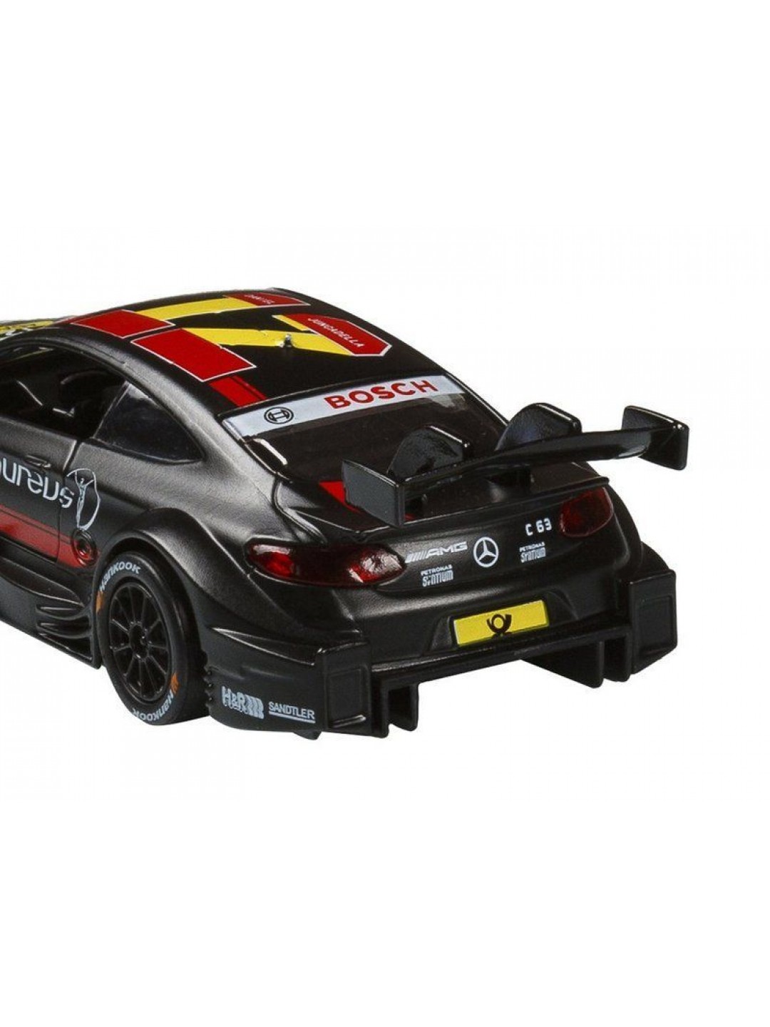Машина "АВТОПАНОРАМА" Mercedes-AMG C 63 DTM, черный, 1/42, инерция, откр двери, в/к 17,5*12,5*6,5