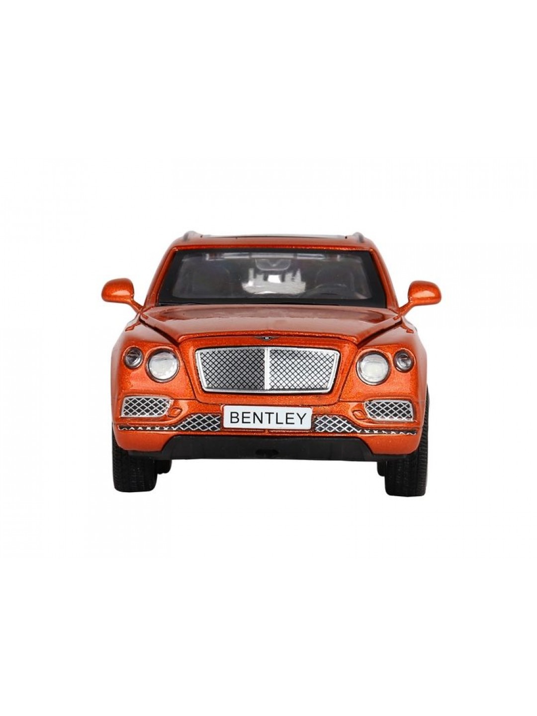 Машина "АВТОПАНОРАМА" Bentley Bentayga, оранжевый, 1/34, свет, звук, инерция, в/к 17,5*13,5*9 см