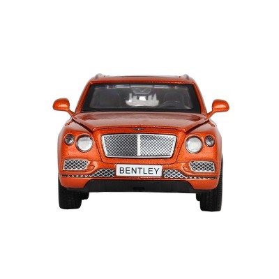 Машина "АВТОПАНОРАМА" Bentley Bentayga, оранжевый, 1/34, свет, звук, инерция, в/к 17,5*13,5*9 см