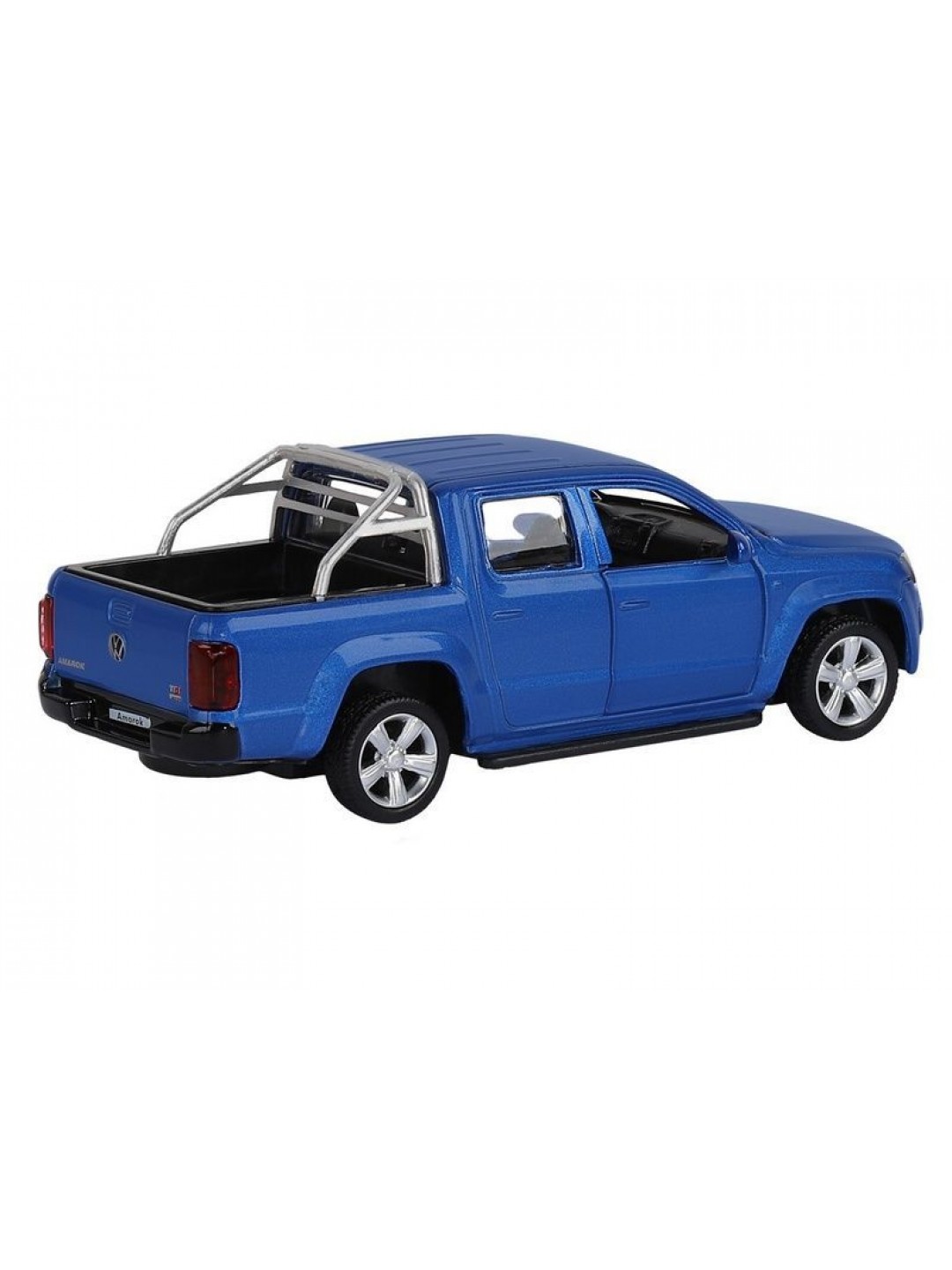 Машина "АВТОПАНОРАМА" Volkswagen Amarok, синий, 1/46, инерция, откр. двери, в/к 17,5*12,5*6,5 см