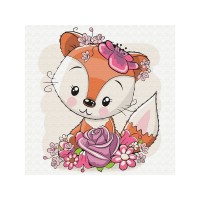 Набор юного художника 20х20 Лисенок в цветах (12 цветов) Набор юного художника 20х20 Лисенок в цветах (12 цветов)